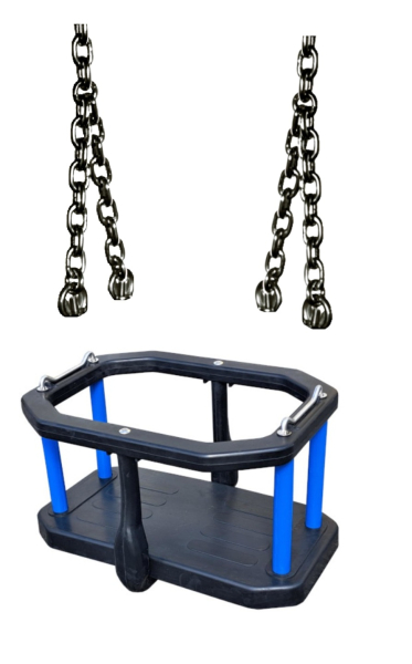 Kleinkinder Schaukelsitz "JANTE" mit Edelstahl Schaukelketten